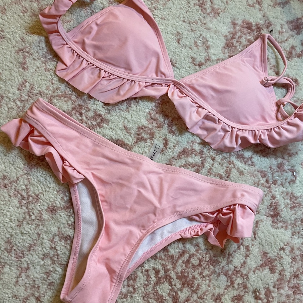 Light Pink Frill Bikini